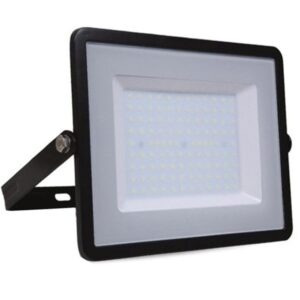 100W LED Bouwlamp Zwart - neutraal wit
