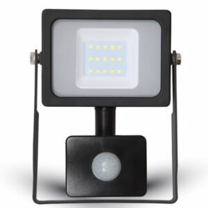 50W LED Bouwlamp met Sensor Zwart - 4000K