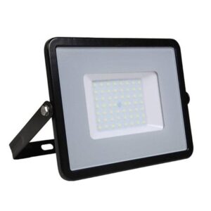 50W LED Bouwlamp Zwart - warm wit